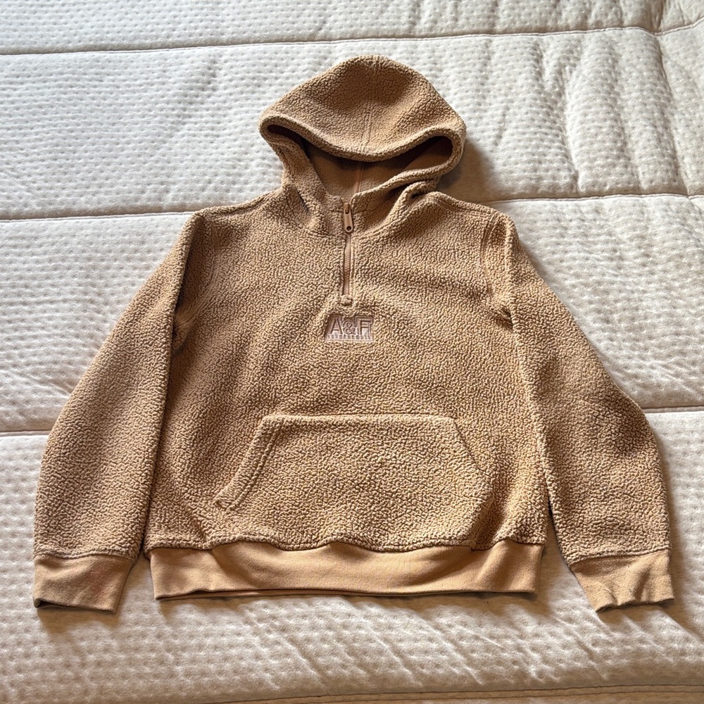 Abercrombie Kids Beige Sherpa Jacket